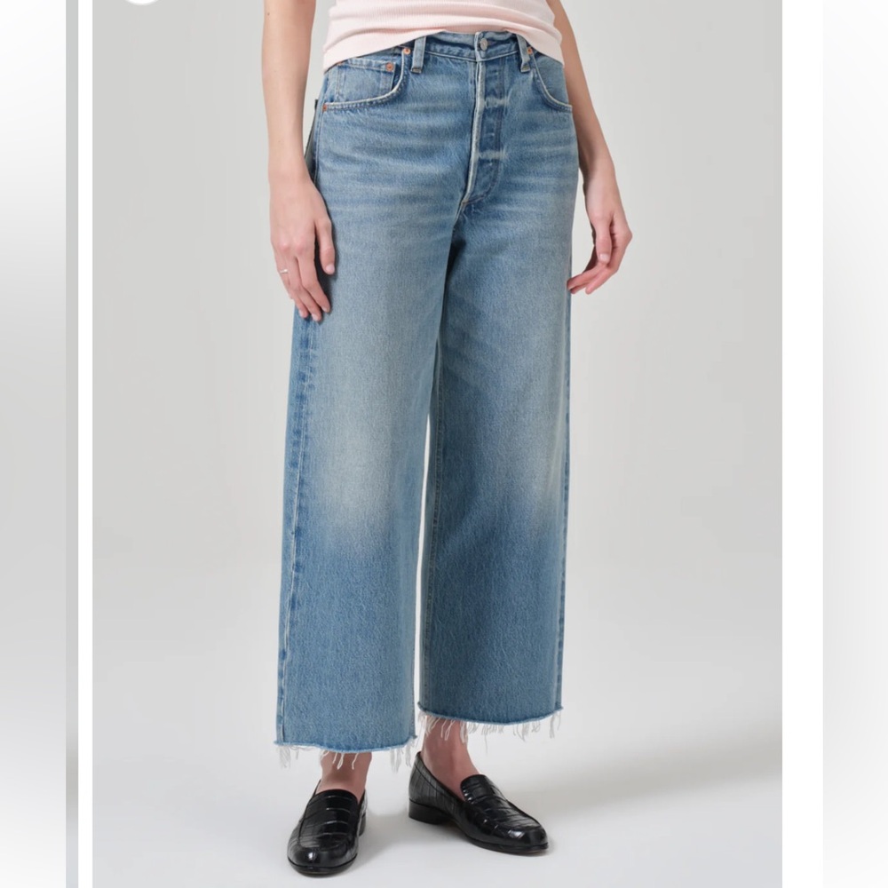 Citizens of Humanity Ayla Crop raw hem jean in Sodapop